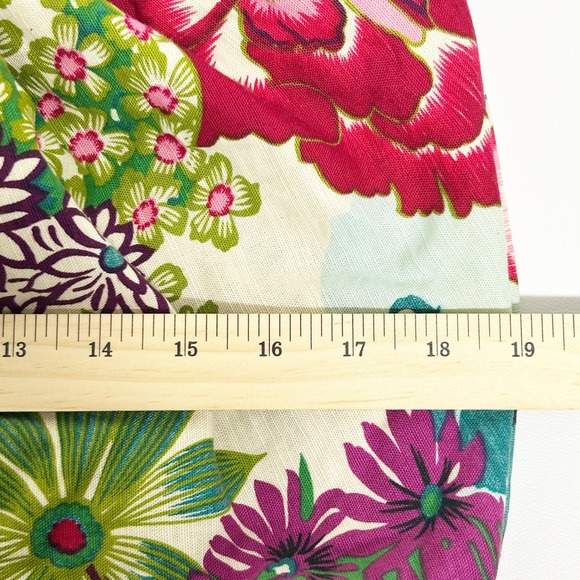 Whimsical Floral Hobo Bag Rope Straps Lightweight Everyday Purse Tropcal Satchel - Picture 7 of 9